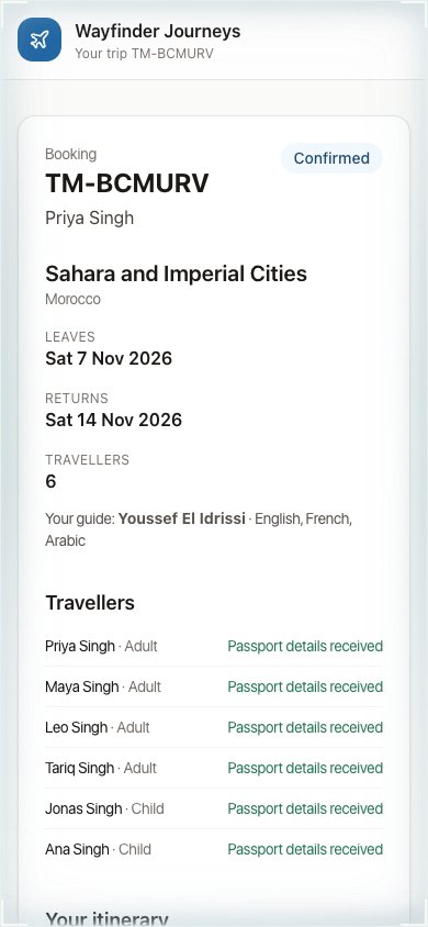 Trip page